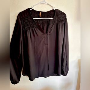 Black Stetson long sleeve Blouse